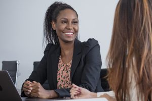 smiling businesswoman